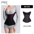 Saxiuse Thin Waist Trainer Tummy Control Waist Cincher for Postpartum Moms